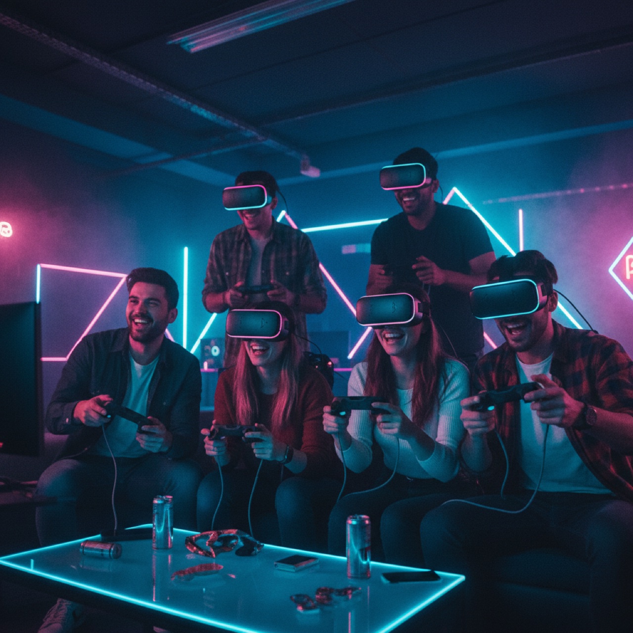 Partie VR entre amis et famille